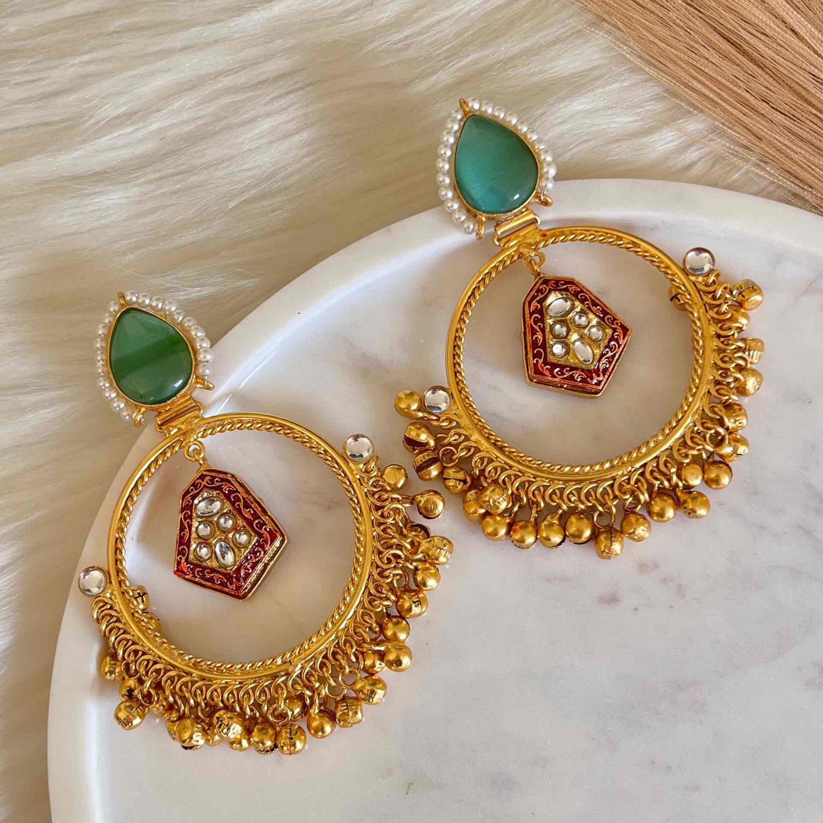 Mint Naina Golden Fusion Earrings - womaniya - Mint Naina Golden Fusion Earrings - womaniya -  -  -  - #tag1# - #tag2# - #tag3# - #tag4#