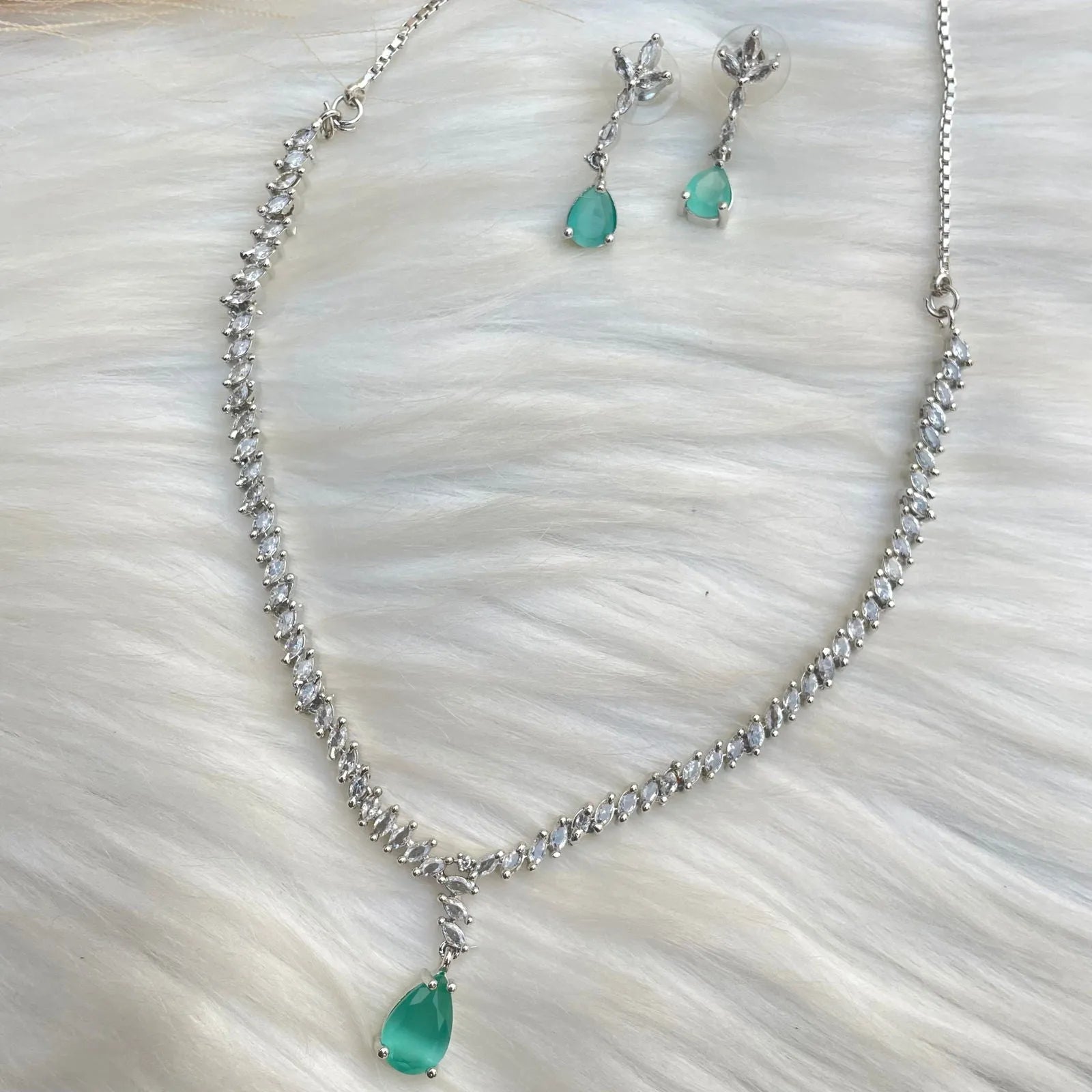 Mint Zig - Zag Necklace Set - womaniya - Mint Zig - Zag Necklace Set - womaniya -  -  -  - #tag1# - #tag2# - #tag3# - #tag4#