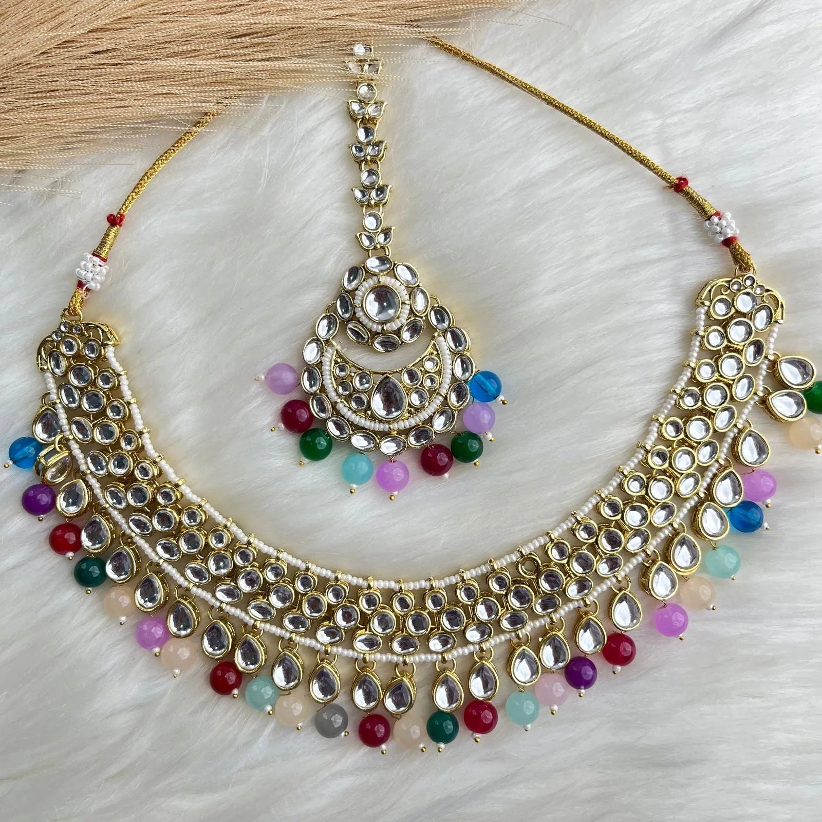 Multicolor Floral Glow Kundan Charm Necklace Set - womaniya - Multicolor Floral Glow Kundan Charm Necklace Set - womaniya -  -  -  - #tag1# - #tag2# - #tag3# - #tag4#
