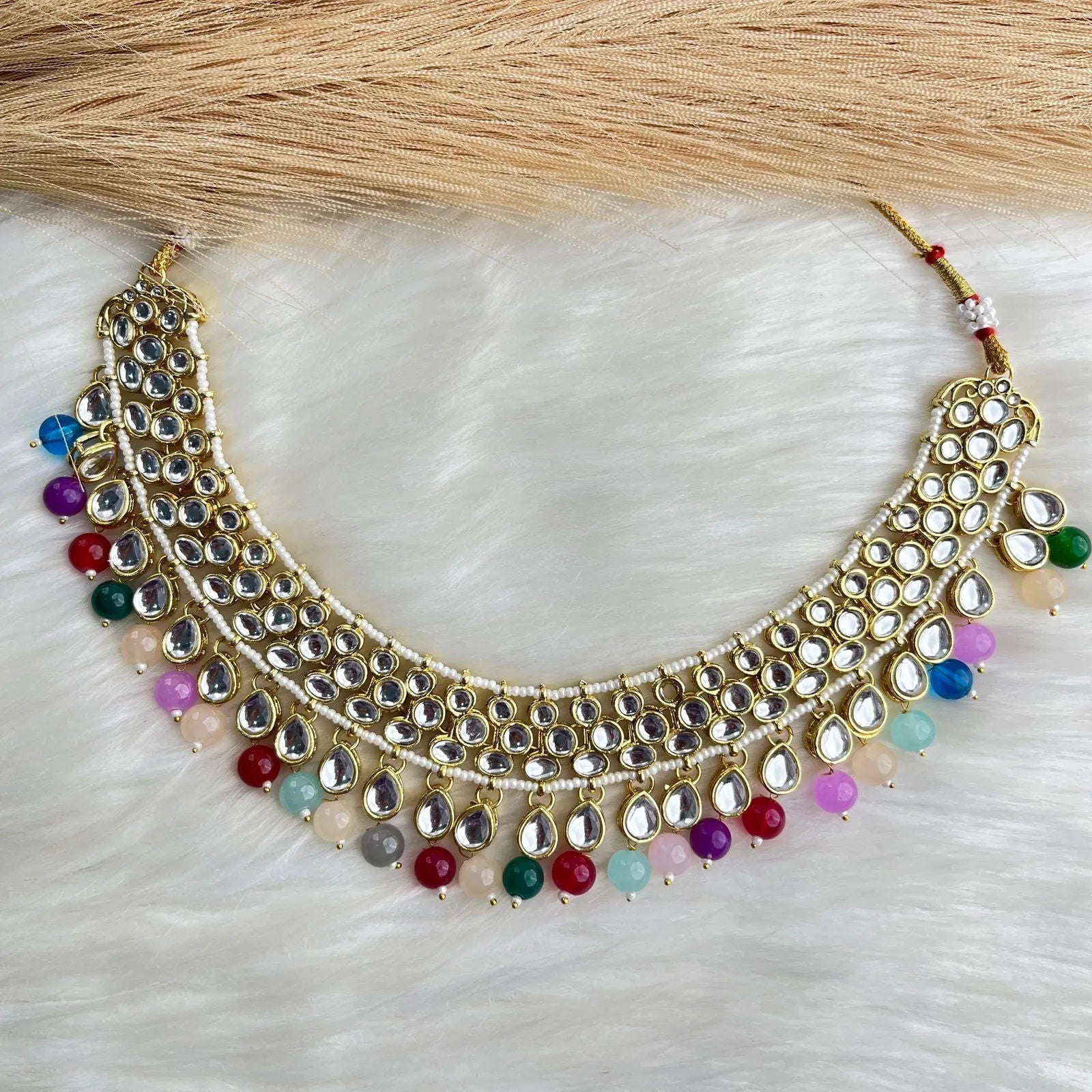 Multicolor Floral Glow Kundan Charm Necklace Set - womaniya - Multicolor Floral Glow Kundan Charm Necklace Set - womaniya -  -  -  - #tag1# - #tag2# - #tag3# - #tag4#