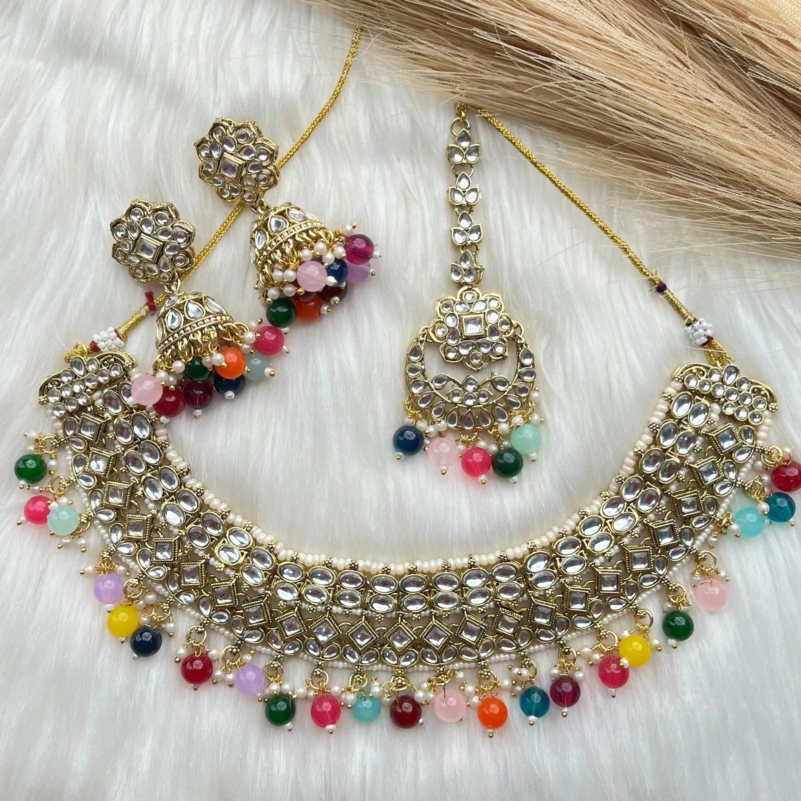 Multicolor Meenakari Kundan Necklace Set - womaniya - Multicolor Meenakari Kundan Necklace Set - womaniya -  -  -  - #tag1# - #tag2# - #tag3# - #tag4#