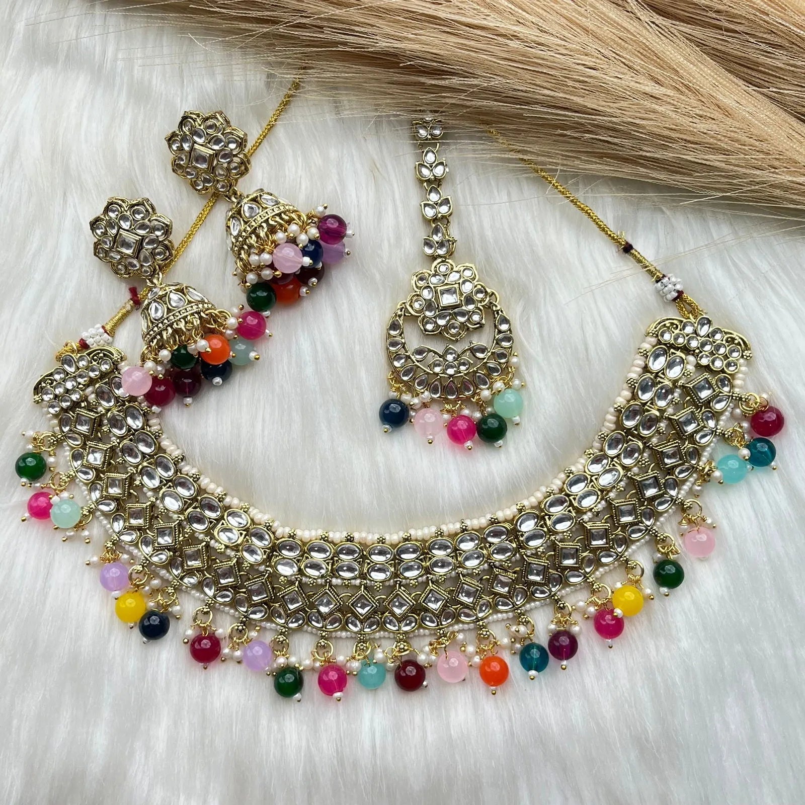 Multicolor Meenakari Kundan Necklace Set - womaniya - Multicolor Meenakari Kundan Necklace Set - womaniya -  -  -  - #tag1# - #tag2# - #tag3# - #tag4#