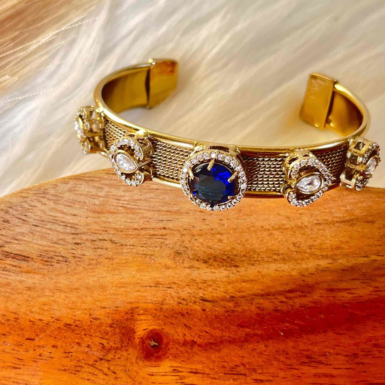 Navy Blue Heart Fusion Bangle - womaniya - Navy Blue Heart Fusion Bangle - womaniya -  -  -  - #tag1# - #tag2# - #tag3# - #tag4#