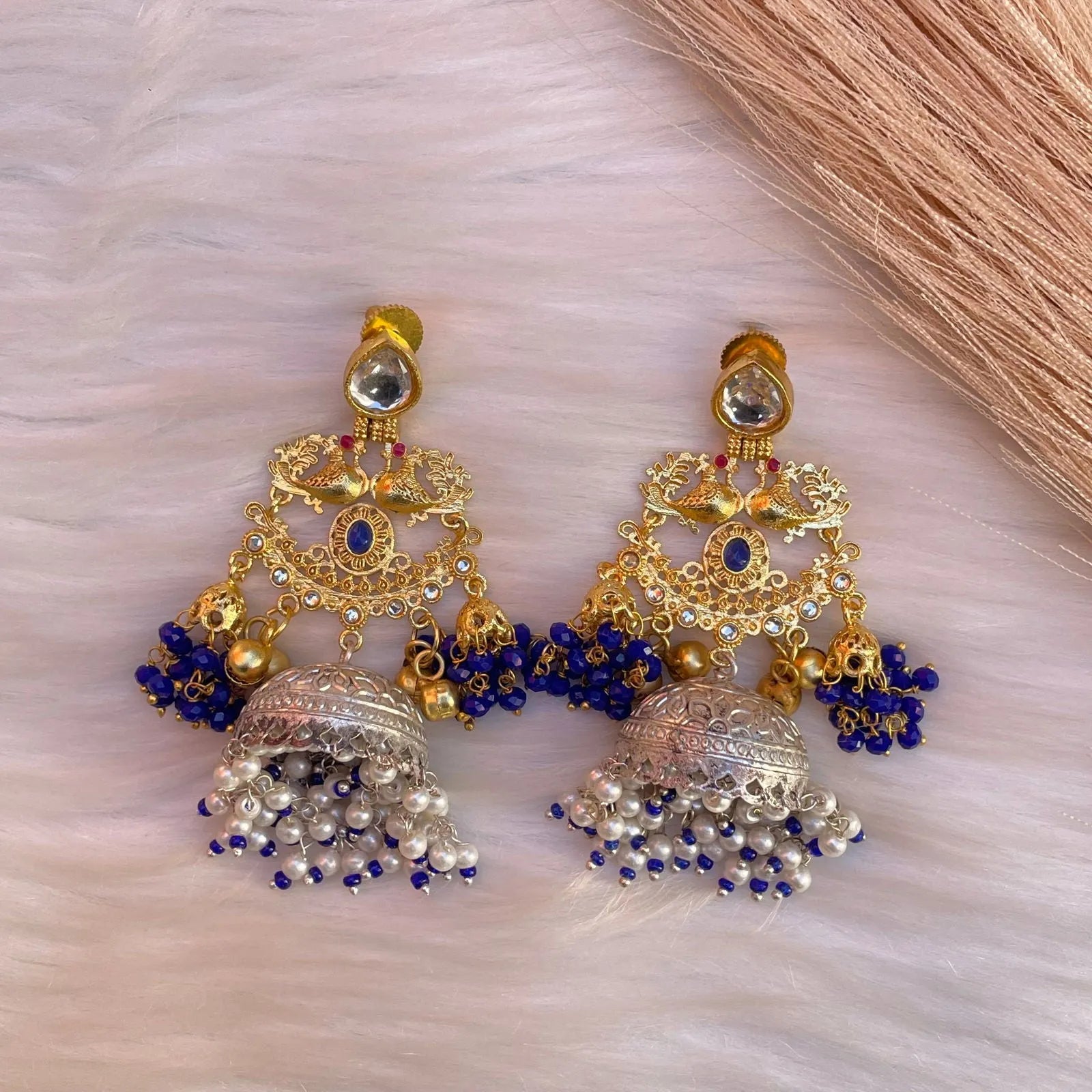 Navy Blue Interwoven Elegance Earrings - womaniya - Navy Blue Interwoven Elegance Earrings - womaniya -  -  -  - #tag1# - #tag2# - #tag3# - #tag4#