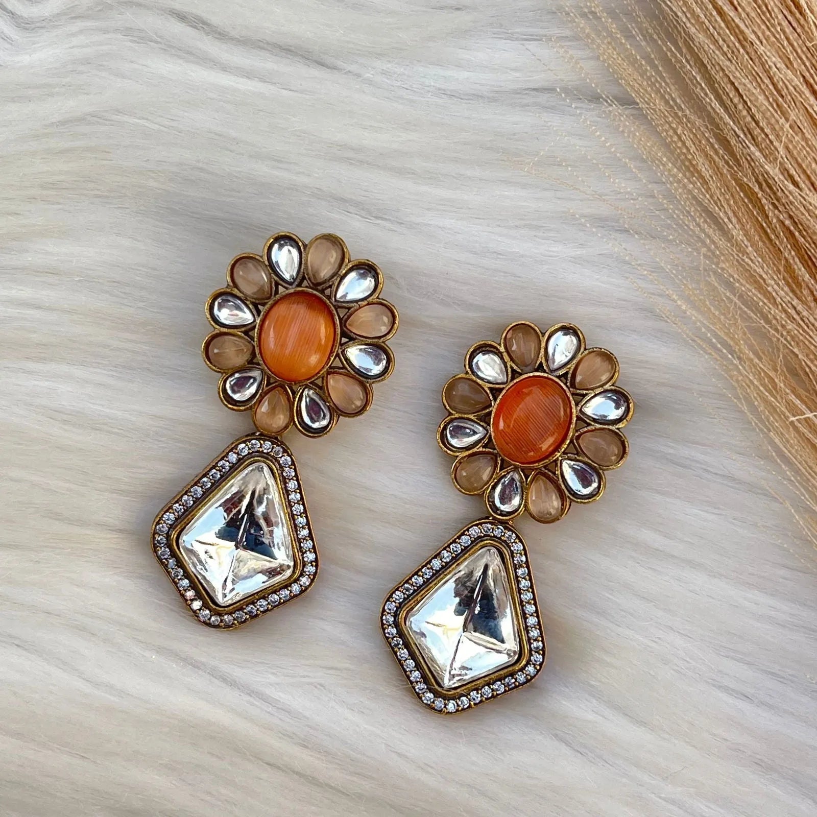 Peach Sapphire Gleam Earrings - womaniya - Peach Sapphire Gleam Earrings - womaniya -  -  -  - #tag1# - #tag2# - #tag3# - #tag4#