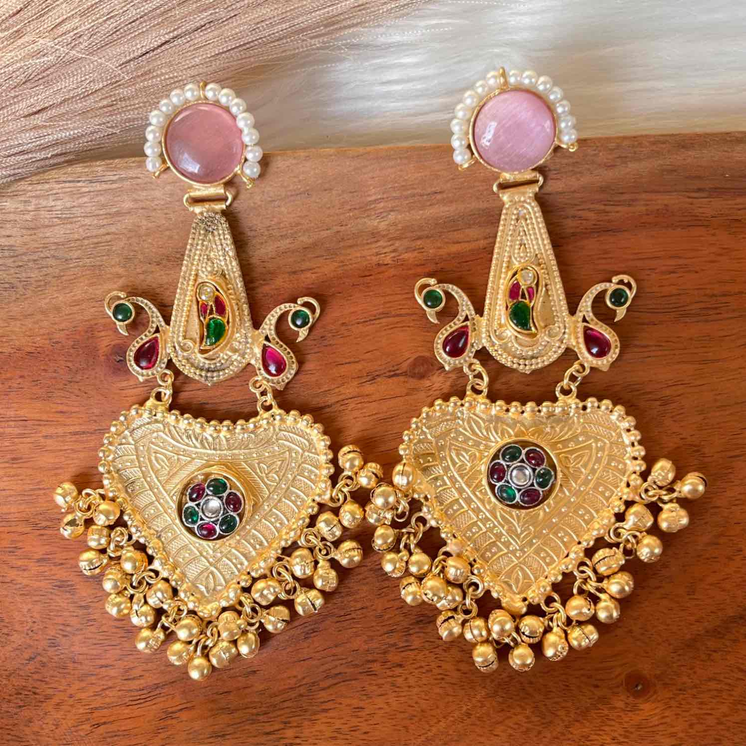 Pink Meenakshi Fusion Golden Earrings - womaniya - Pink Meenakshi Fusion Golden Earrings - womaniya -  -  -  - #tag1# - #tag2# - #tag3# - #tag4#