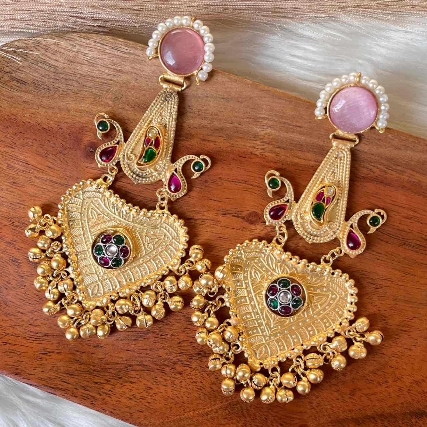 Pink Meenakshi Fusion Golden Earrings - womaniya - Pink Meenakshi Fusion Golden Earrings - womaniya -  -  -  - #tag1# - #tag2# - #tag3# - #tag4#