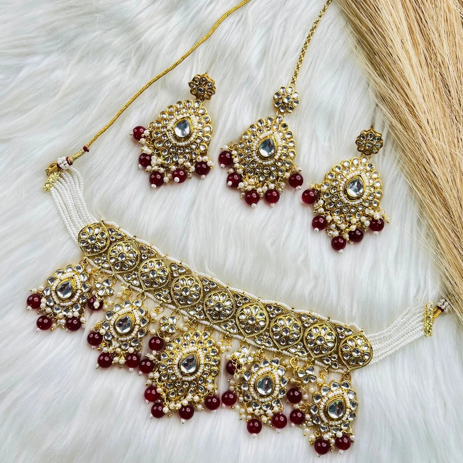 Pink Mughal Splendor Neckla Set - womaniya - Pink Mughal Splendor Neckla Set - womaniya -  -  -  - #tag1# - #tag2# - #tag3# - #tag4#