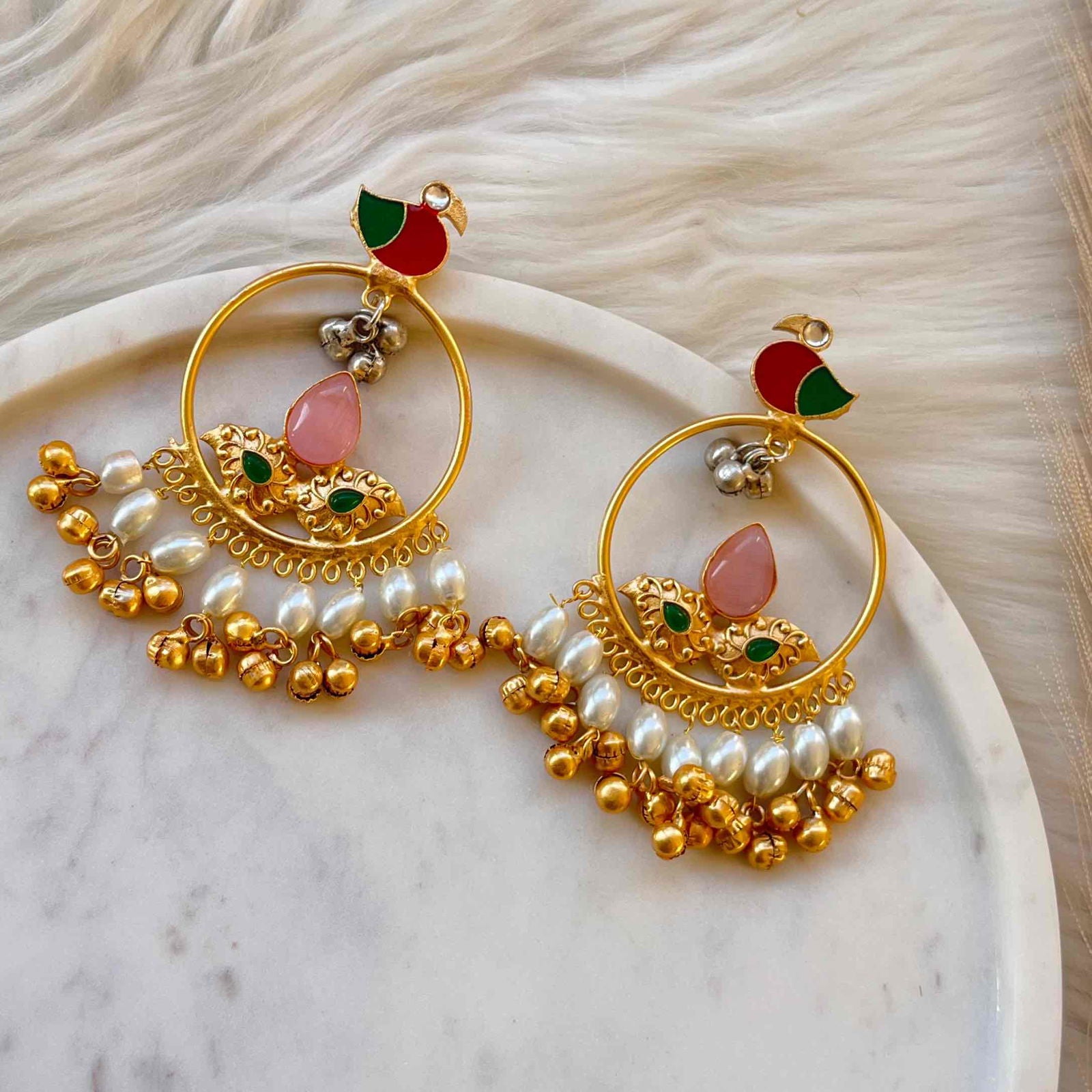 Pink Round Chidiya Golden Fusion Earrings - womaniya - Pink Round Chidiya Golden Fusion Earrings - womaniya -  -  -  - #tag1# - #tag2# - #tag3# - #tag4#
