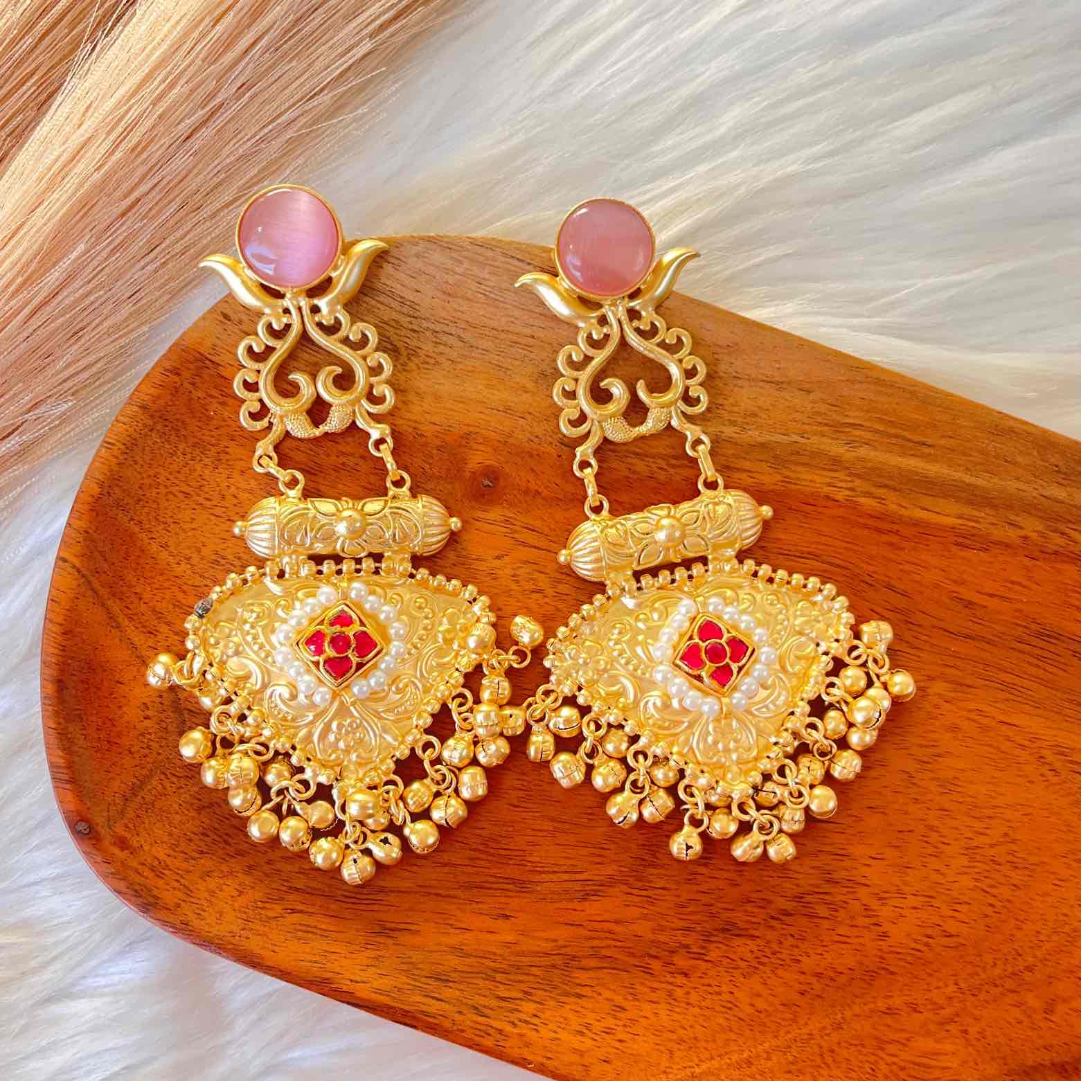Pink Royal Golden Fusion Earrings - womaniya - Pink Royal Golden Fusion Earrings - womaniya -  -  -  - #tag1# - #tag2# - #tag3# - #tag4#
