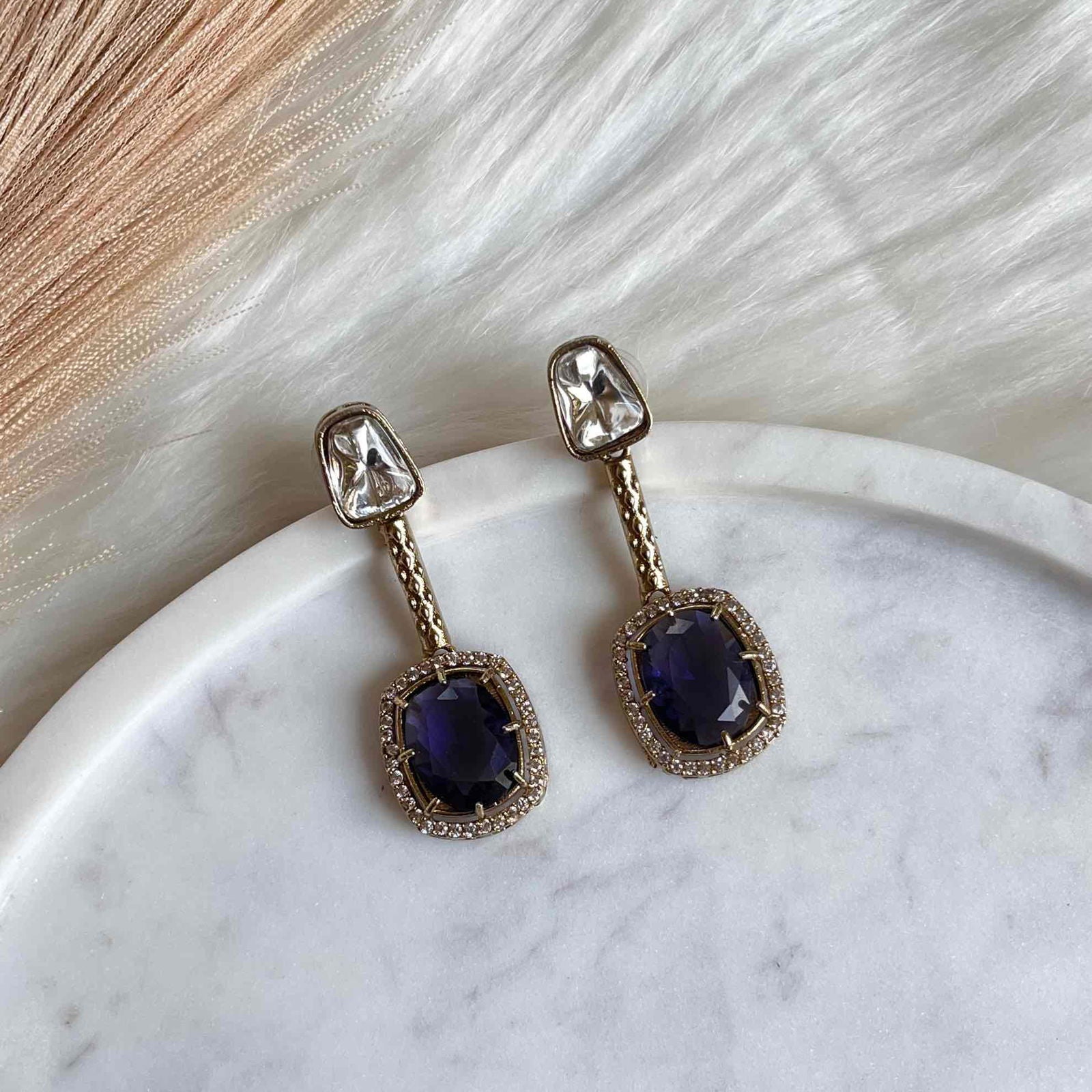 Purple Square Fusion AD Earrings - womaniya - Purple Square Fusion AD Earrings - womaniya -  -  -  - #tag1# - #tag2# - #tag3# - #tag4#