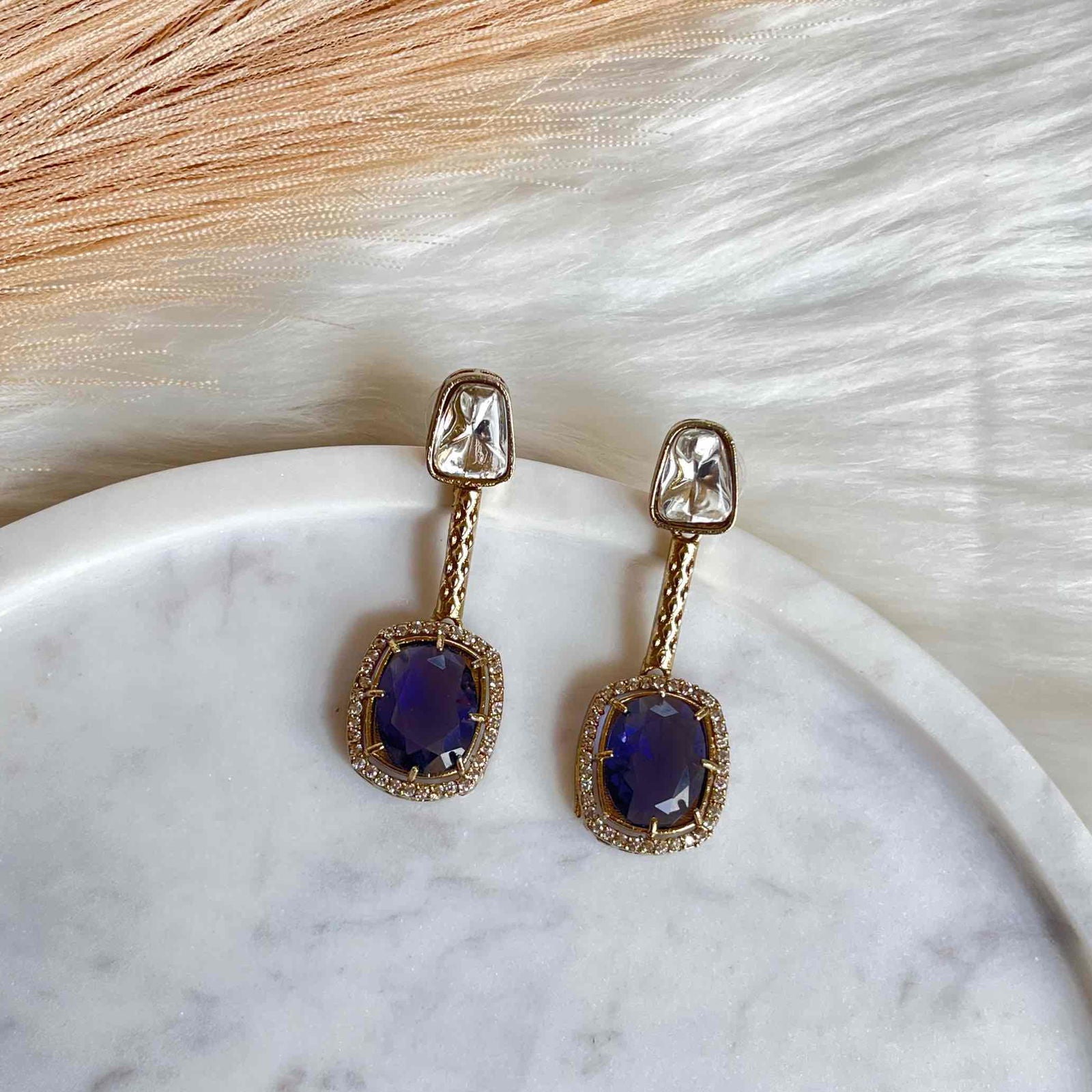Purple Square Fusion AD Earrings - womaniya - Purple Square Fusion AD Earrings - womaniya -  -  -  - #tag1# - #tag2# - #tag3# - #tag4#
