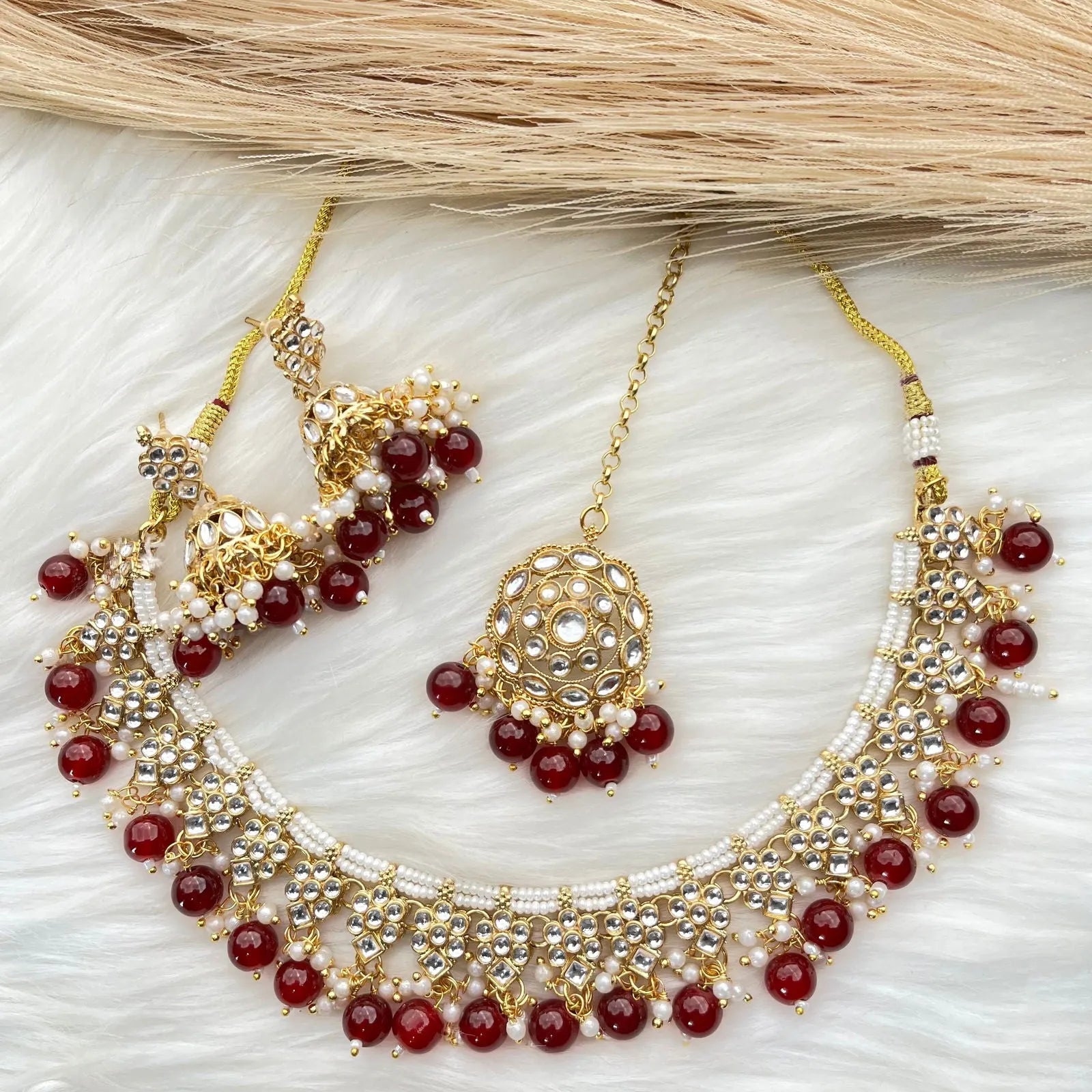 Red Nizam’s Glory Necklace Set - womaniya - Red Nizam’s Glory Necklace Set - womaniya -  -  -  - #tag1# - #tag2# - #tag3# - #tag4#