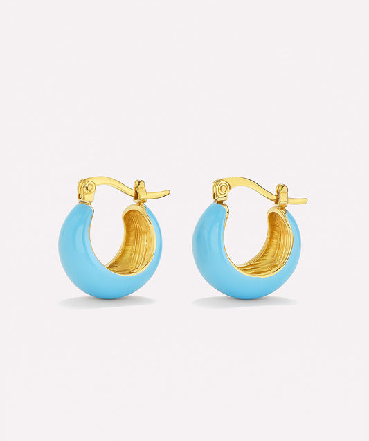 Bubble Blue Earrings
