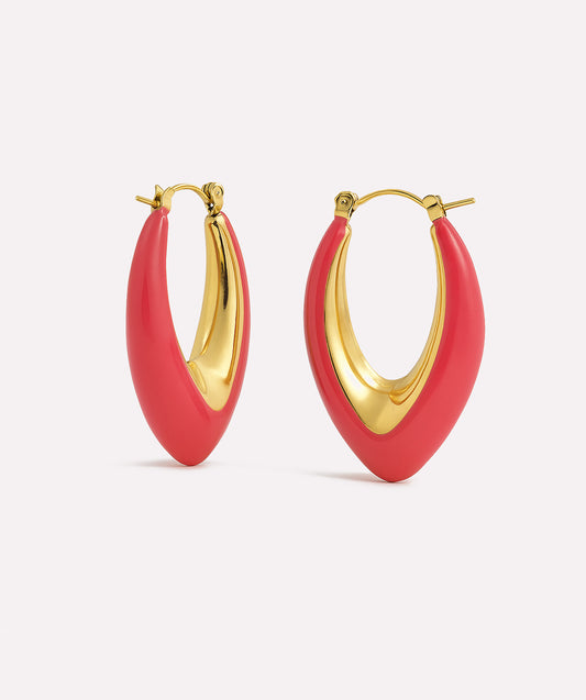 Red Grape Stone Earrings