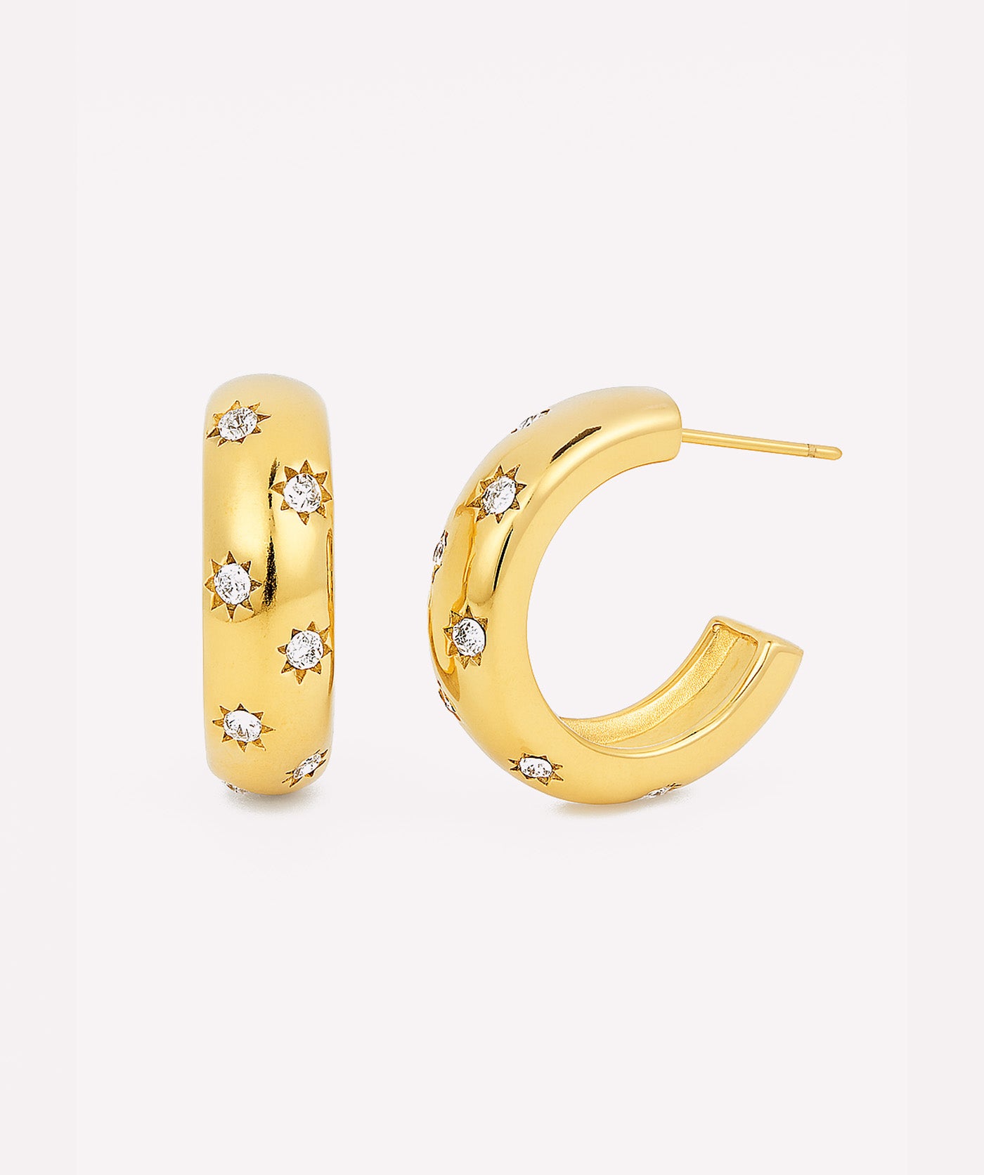 Round Stars Earrings