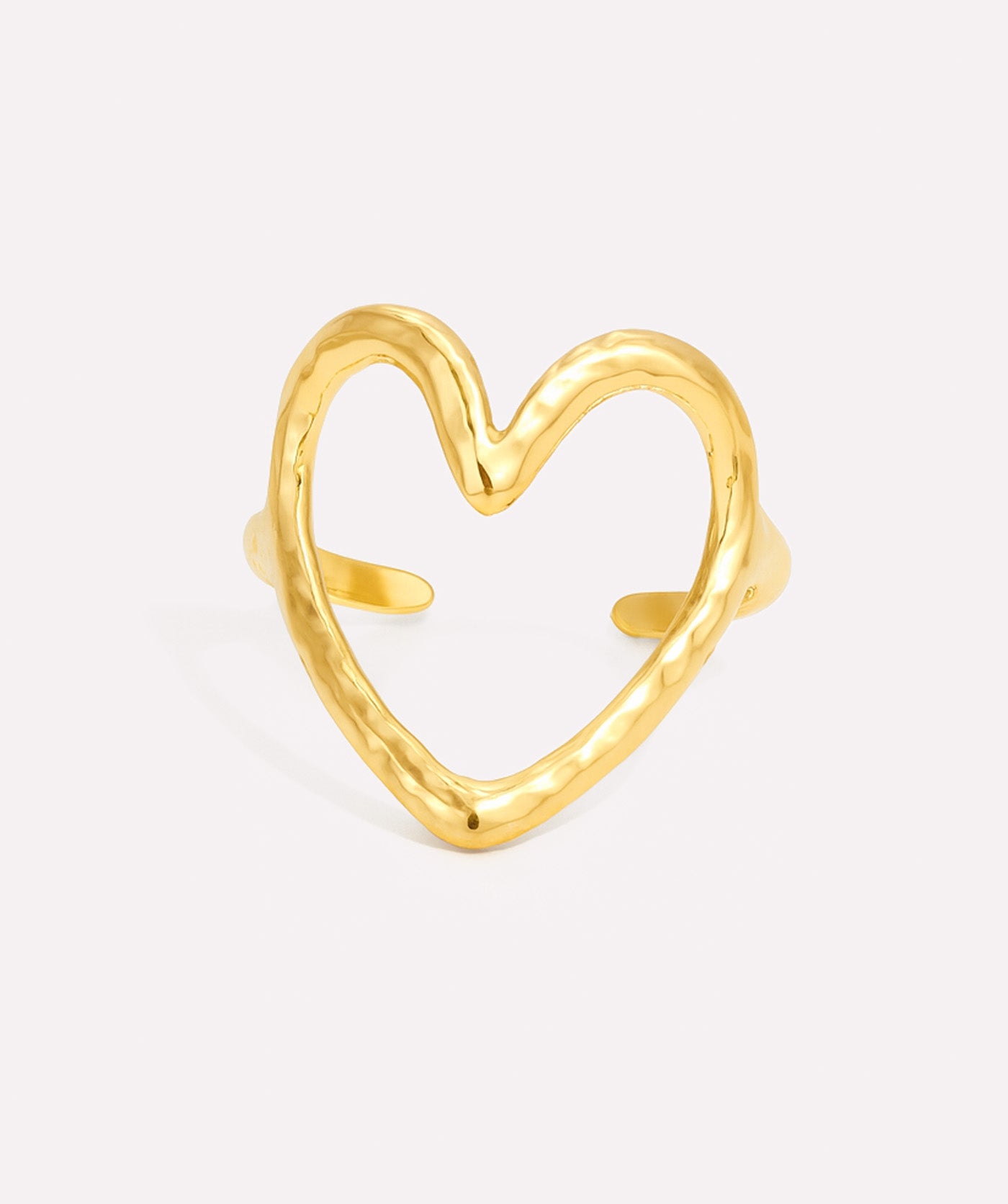 Offset Heart Ring