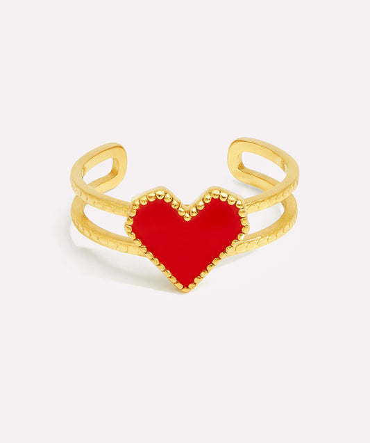 Red Heart Ring