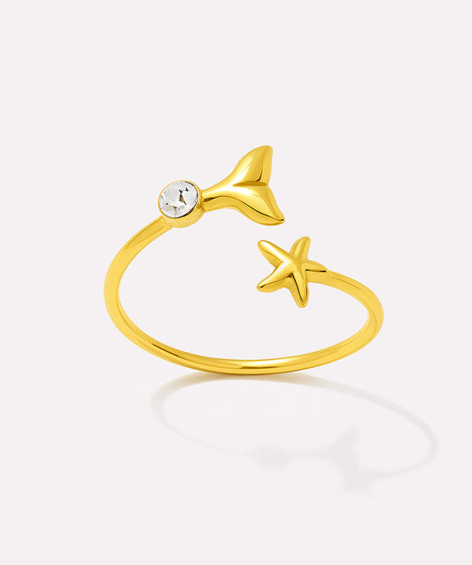 White Sea of Stars Ring