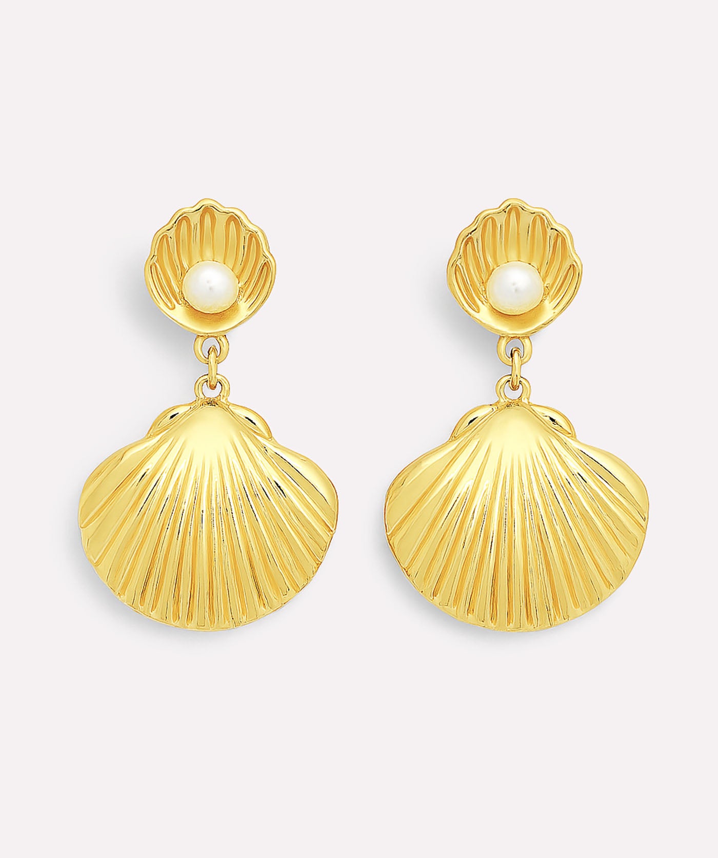 Shell Pearly Earrings
