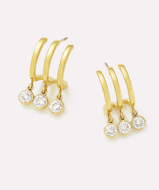 Triple Grace Earrings