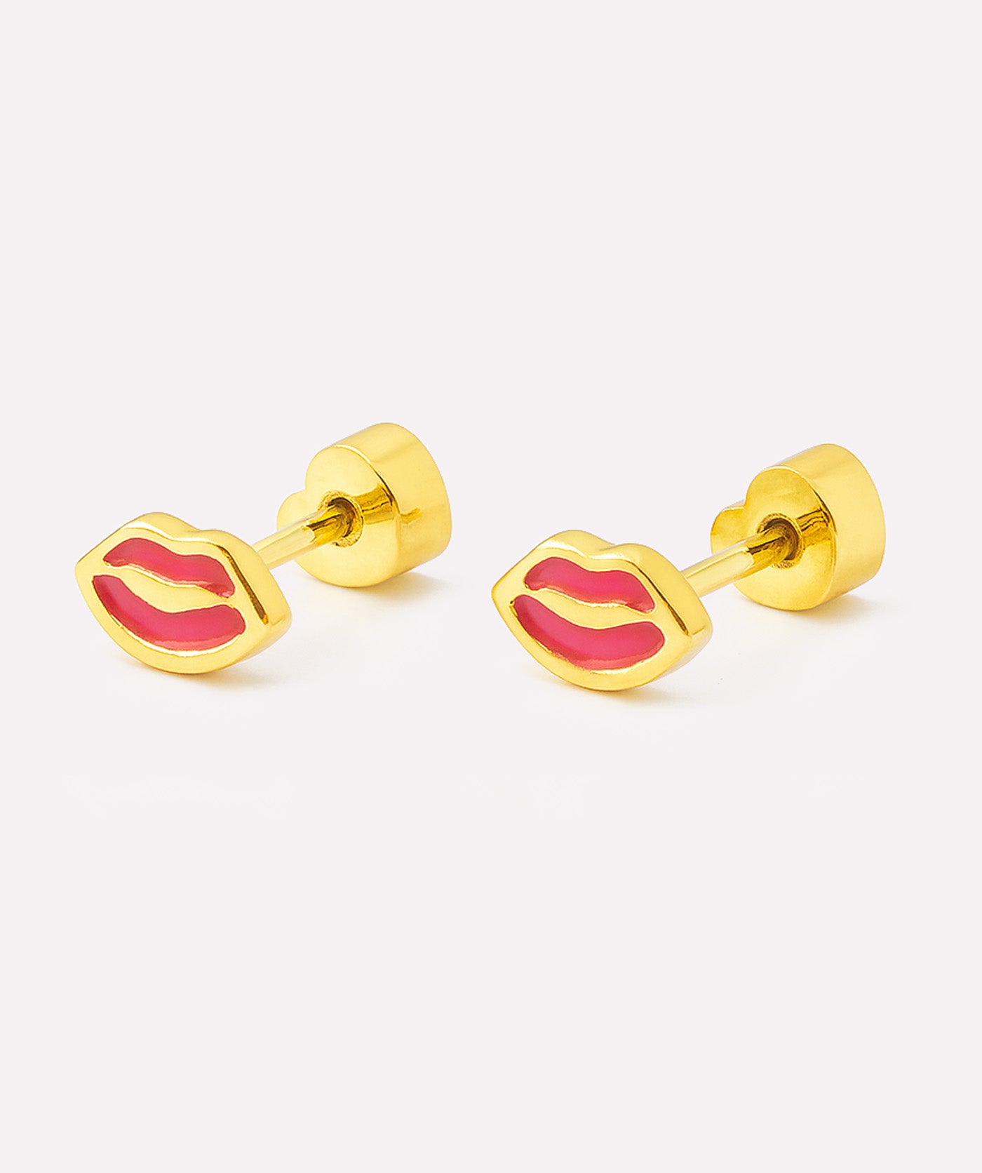 Bold Pink Pout Studs