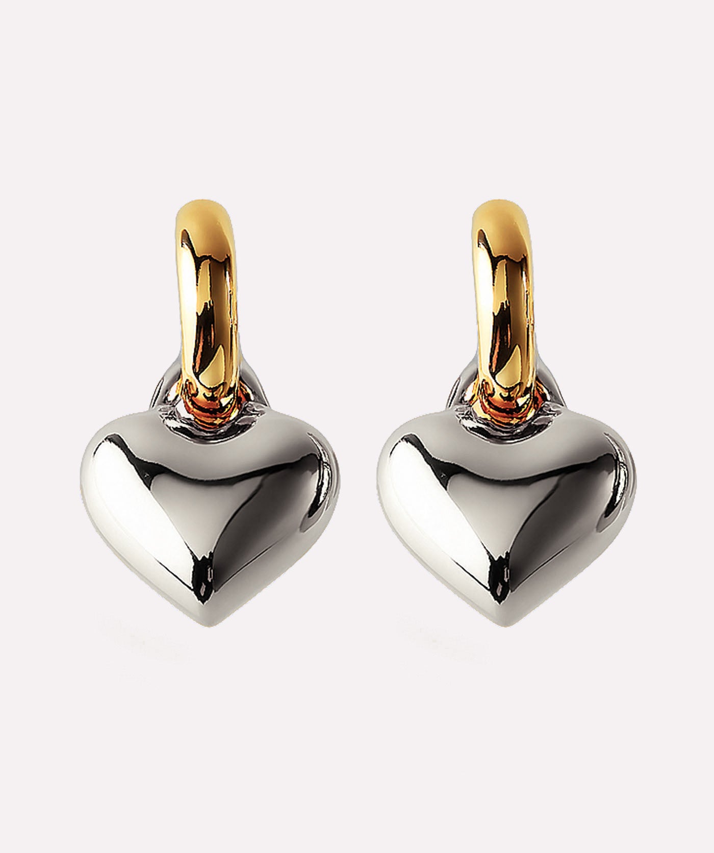 Silver Hearts Aflutter Earrings