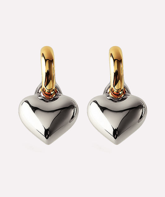 Silver Hearts Aflutter Earrings