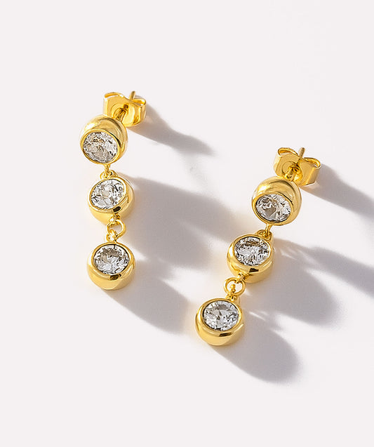 Triple Drop Earrings