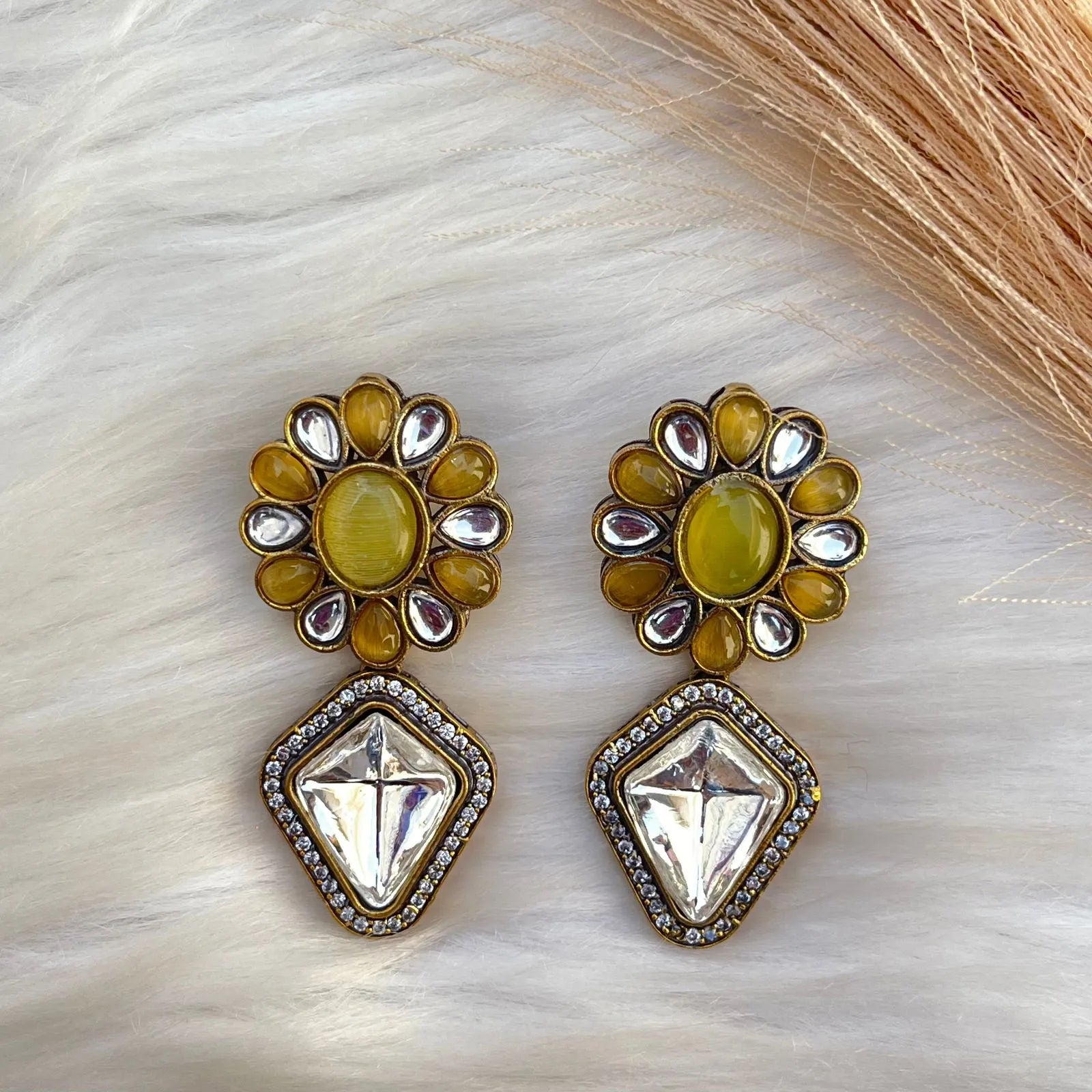 Yellow Sapphire Gleam Earrings - womaniya - Yellow Sapphire Gleam Earrings - womaniya -  -  -  - #tag1# - #tag2# - #tag3# - #tag4#
