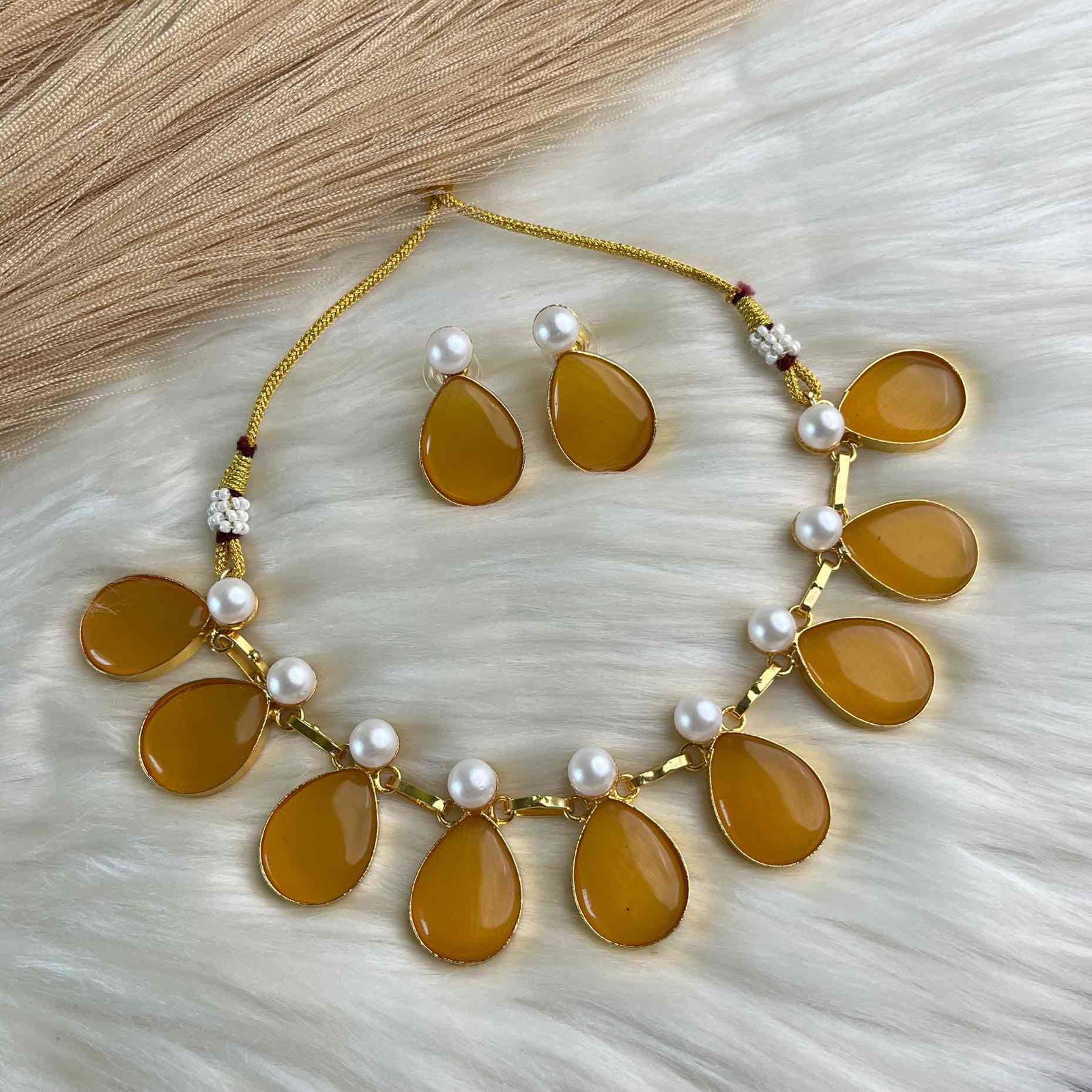 Yellow Sophia Drops Necklace Set - womaniya - Yellow Sophia Drops Necklace Set - womaniya -  -  -  - #tag1# - #tag2# - #tag3# - #tag4#