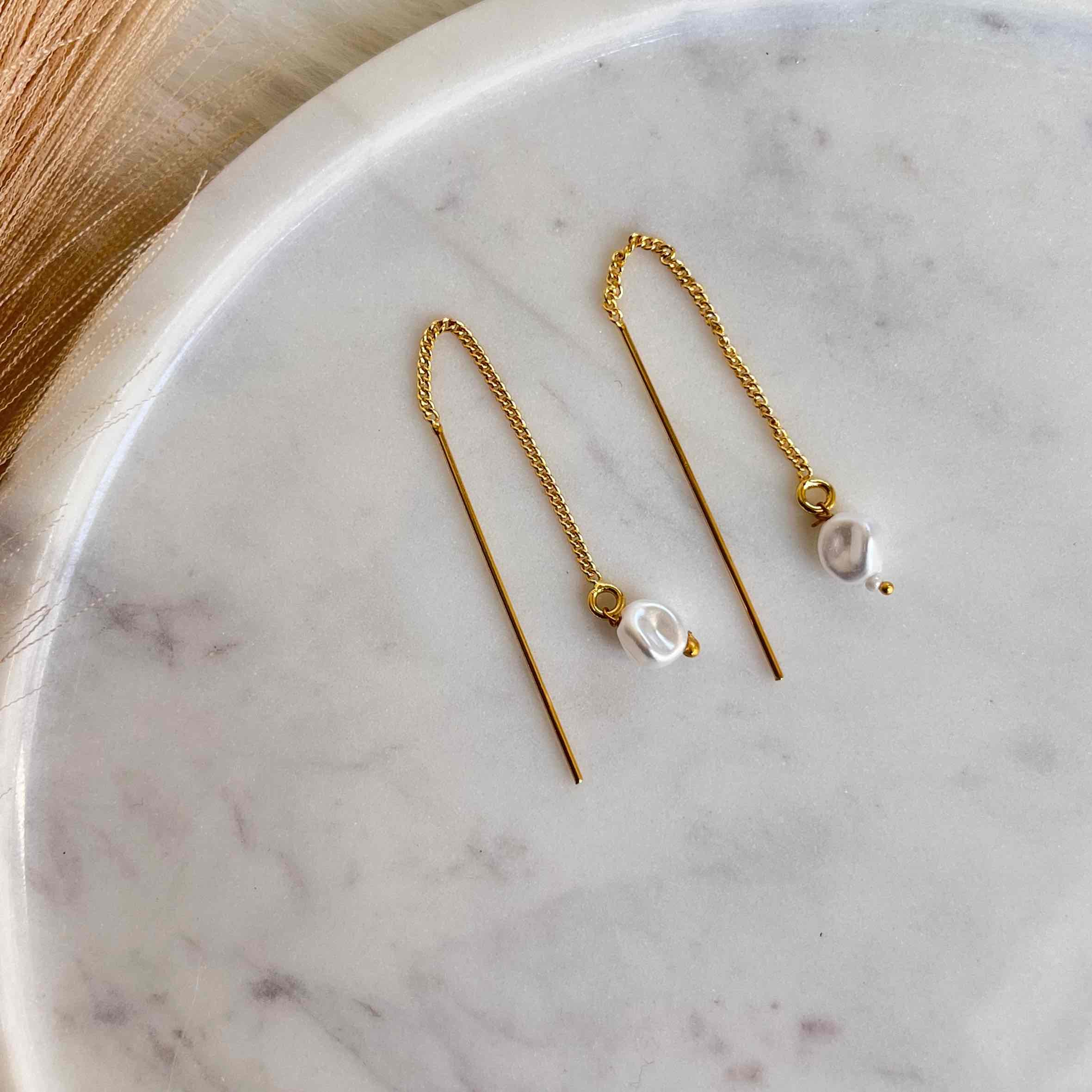 Dewdrop Delight Sui Dhaga Earrings