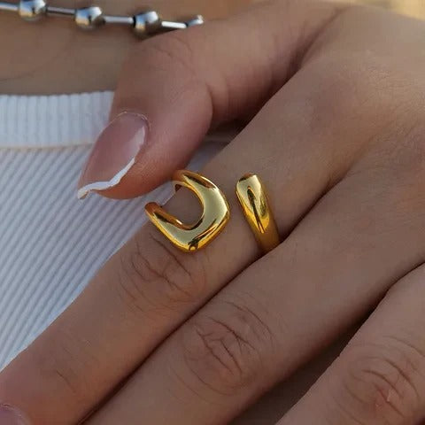 Dainty Duet Ring (Adjustable)