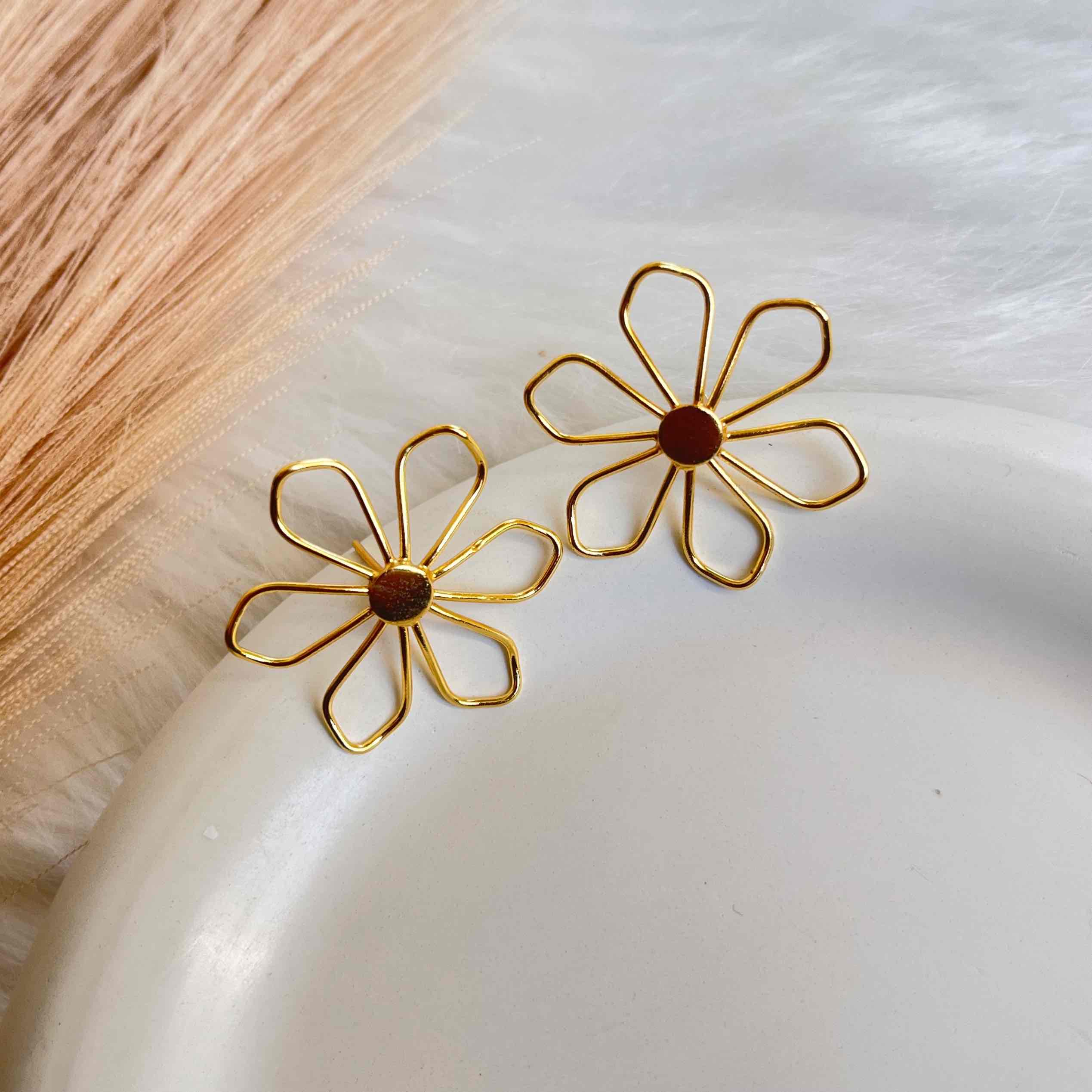 Floral Line Studs