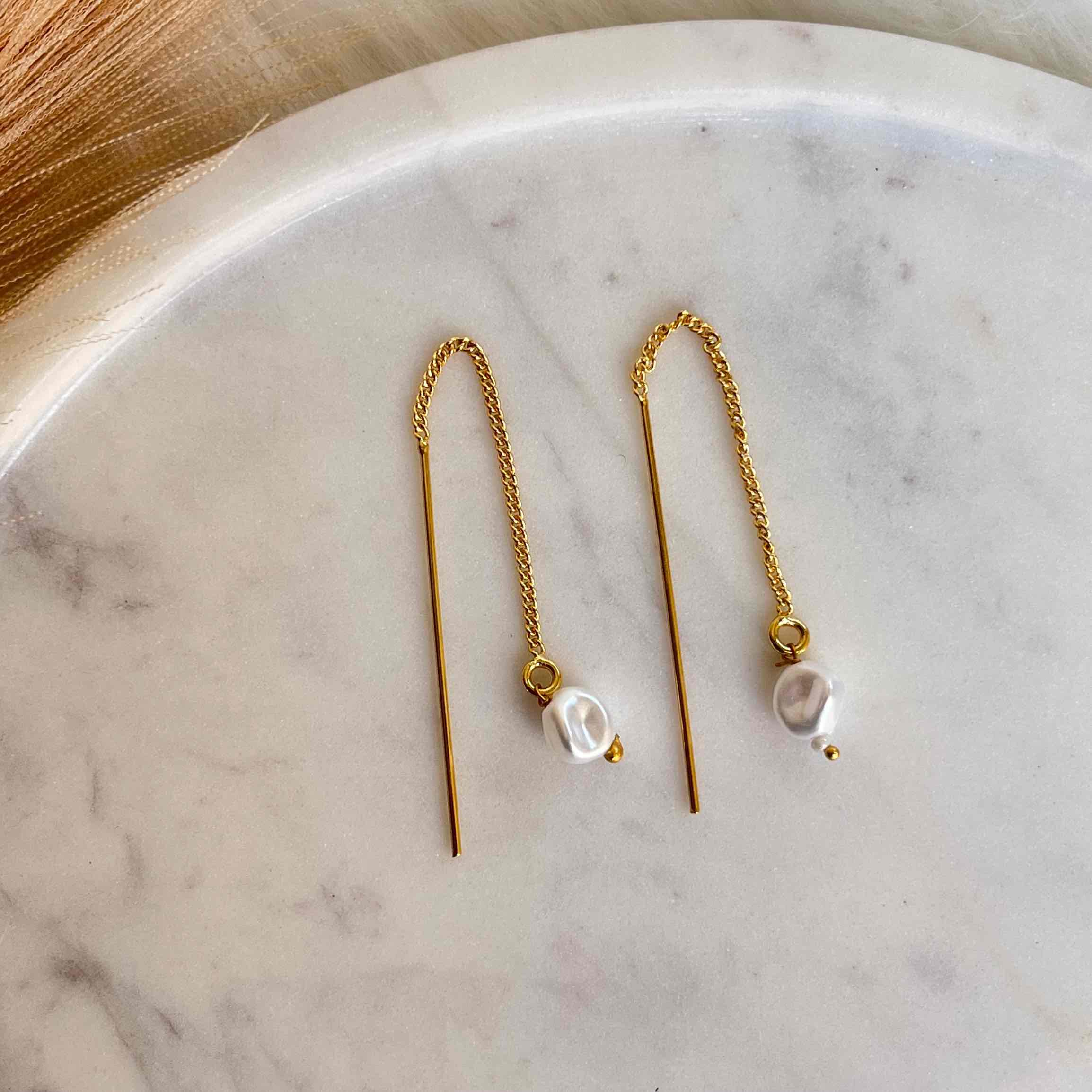 Dewdrop Delight Sui Dhaga Earrings