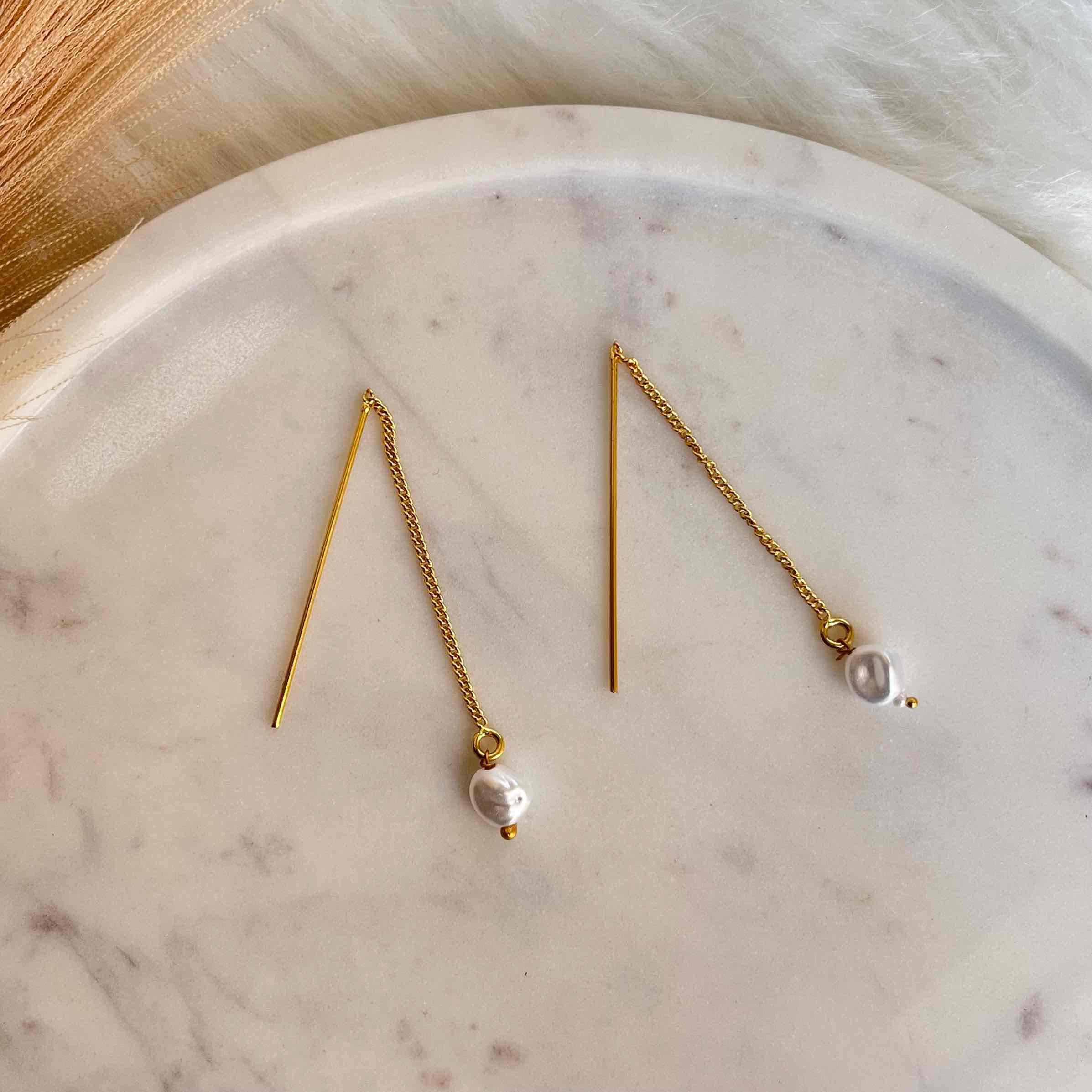 Dewdrop Delight Sui Dhaga Earrings